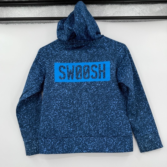 Nike swoosh blue hoodie boys medium - Picture 2 of 3